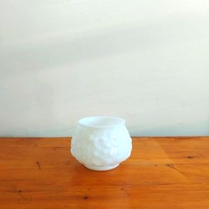Milk glass vase